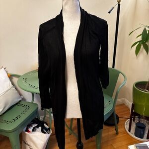 J. Jill Black Open Front Cardigan